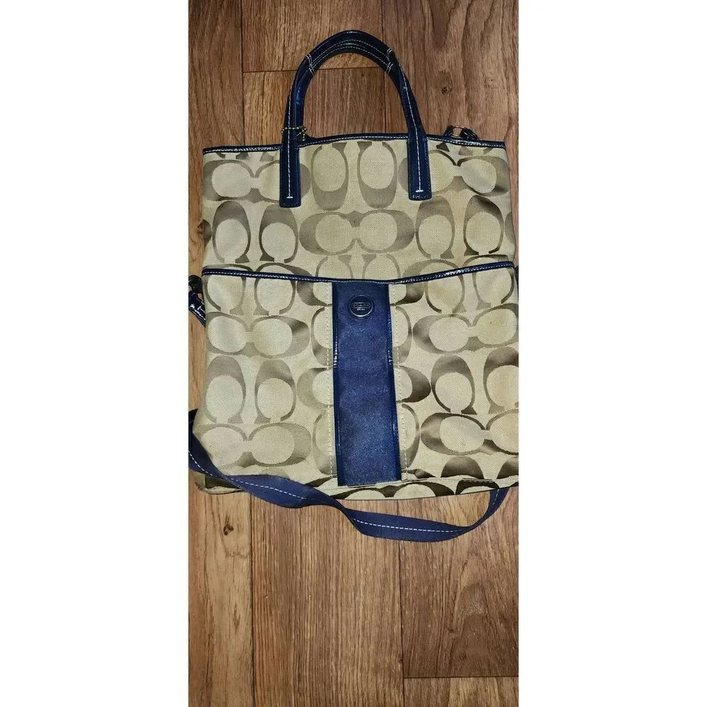 Coach Messenger Fold Over Tote/Purse
